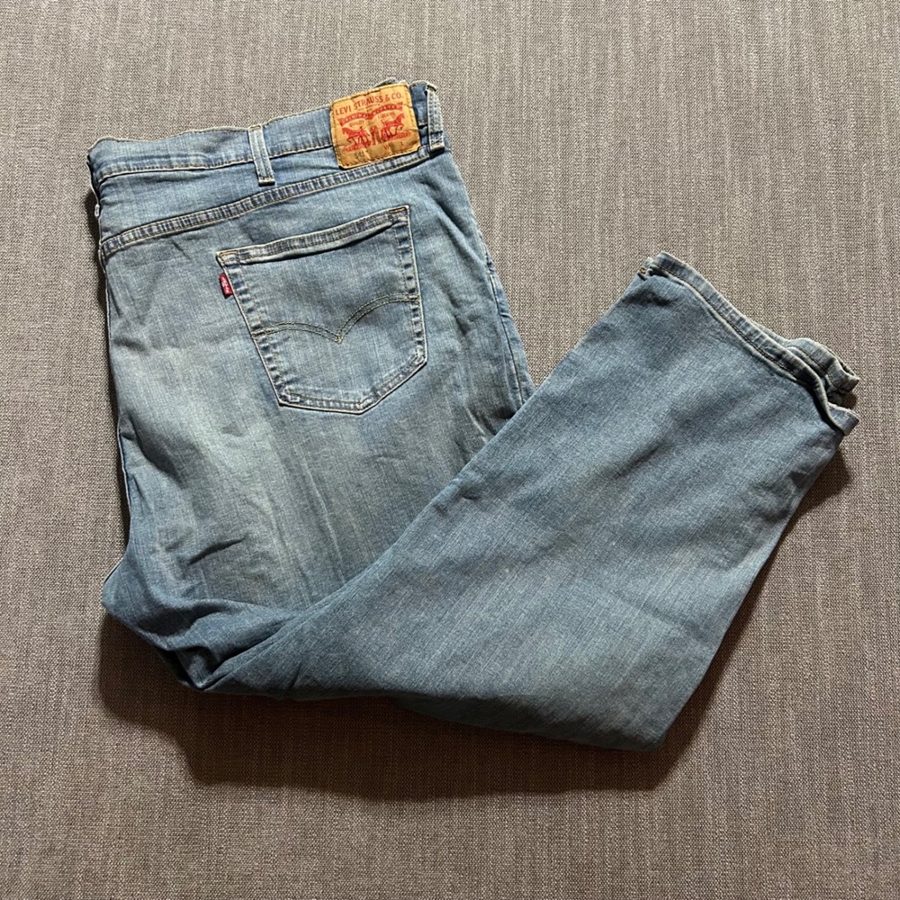 Levis 541 Athletic Taper Jeans Mens 52x30 Medium Wash Blue Denim Pants